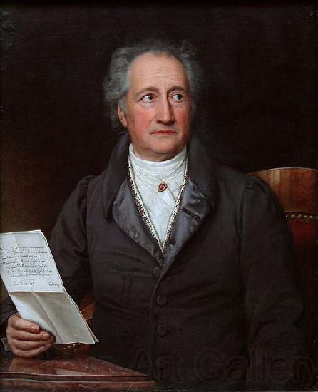 Joseph Karl Stieler Johann Wolfgang von Goethe at age 69 Spain oil painting art